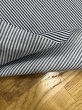 画像5: 生地：綿100％ ヒッコリー柄デニム（白地／紺） (5)