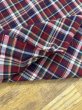 画像5: 生地：綿100％ チェック柄コットン（白地／ネイビー・赤系） (5)