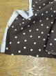 画像8: 生地：ポリエステル100％ドット柄プリント（茶×白） (8)