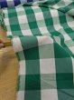 画像5: 生地：綿100％ ブロックチェック柄 ブロード（緑／白） (5)