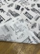画像4: 生地：綿100％ シネマ柄ブロード（白／黒） (4)