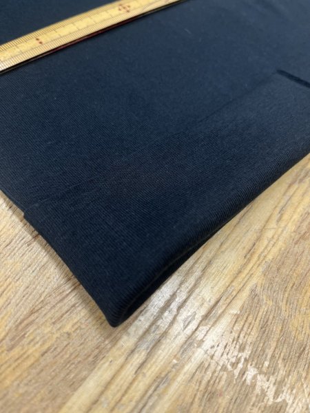 画像3: 生地：綿100％ 30/1 度詰めUZフライス（黒） (3)