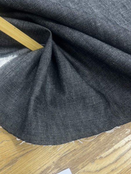 画像7: 生地：綿100％ ブラックデニム（黒） (7)