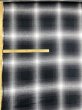 画像2: 生地：綿100％ オンブレチェックヘリンボン柄（白／黒） (2)