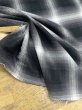 画像5: 生地：綿100％ オンブレチェックヘリンボン柄（白／黒） (5)