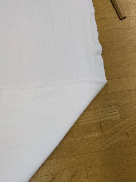 画像5: 生地：綿100％ 裏ボア起毛ニット（ホワイト） (5)