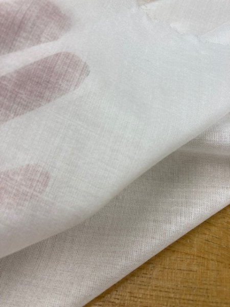 画像3: 洋裁材料:ブラウス用接着芯(白)薄手 (3)