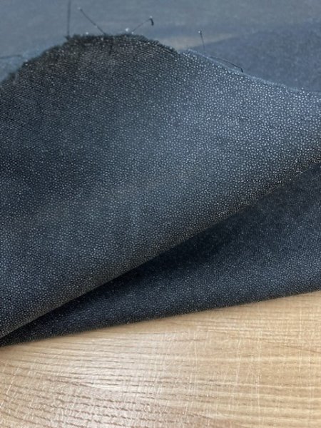 画像2: 洋裁材料:ブラウス用接着芯(黒)薄手 (2)