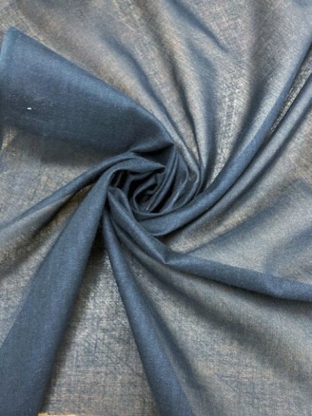 画像4: 洋裁材料:ブラウス用接着芯(黒)薄手 (4)