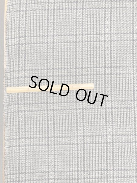 画像1: 生地： チェックウール（グレー系） (1)