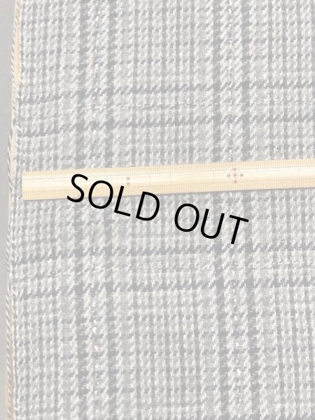 画像2: 生地： チェックウール（グレー系） (2)