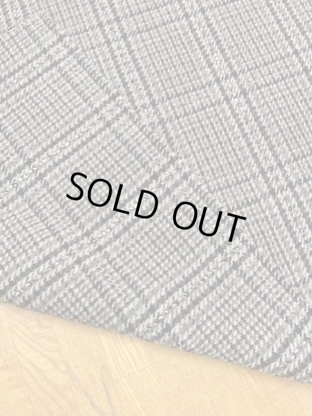 画像4: 生地： チェックウール（グレー系） (4)